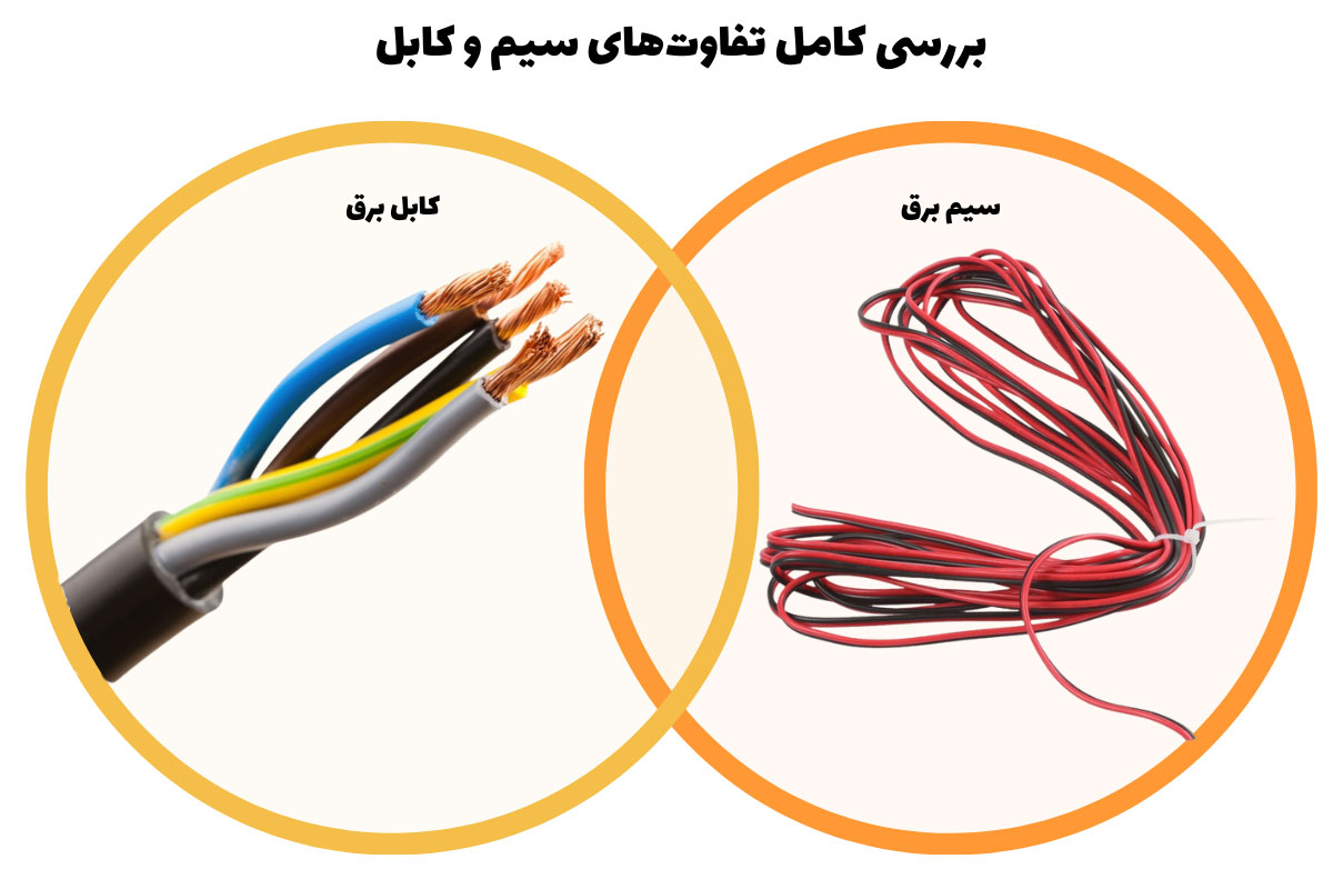 تفاوت سیم و کابل در چیست؟ - آشو مارکت